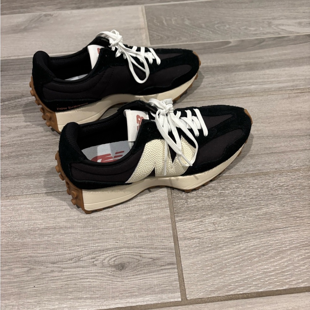 Black and Cream women’s  Athletic Sneakers - New Balance Style